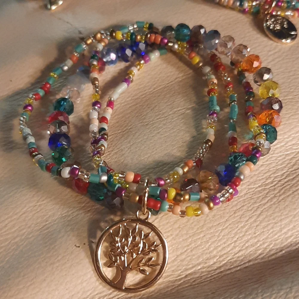 Gypsy Sun Hand Crafted Rainbow child tree lover Bracelet - Picture 2 of 9